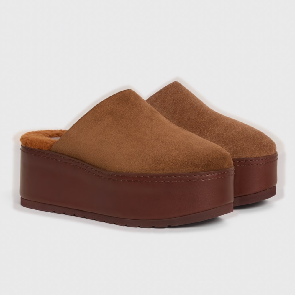 Celine Dana wedge mule suede 40 9